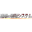 進撃の情報システム (attack on titan)