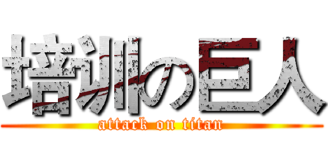 培训の巨人 (attack on titan)