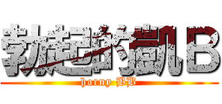 勃起的凱Ｂ (horny BB)