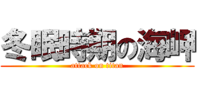 冬眠時期の海岬 (attack on titan)