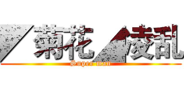 ◤菊花◢凌乱 (Super man)