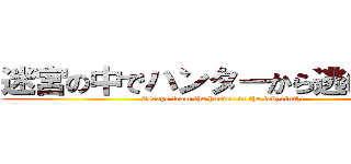 迷宮の中でハンターから逃げ切れ！ (Escape from the hunter in the labyrinth!)