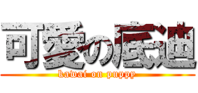 可愛の底迪 (kawai on puppy)