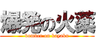 爆発の火薬 (bomber on kayaku)