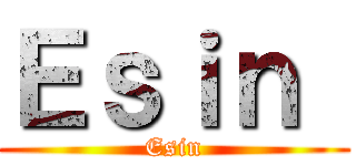 Ｅｓｉｎ  (Esin)