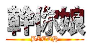 幹你娘 (BITCH)