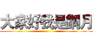 大家好我是鋼月 ()