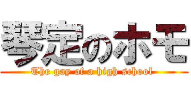 琴定のホモ (The gay of a high school )