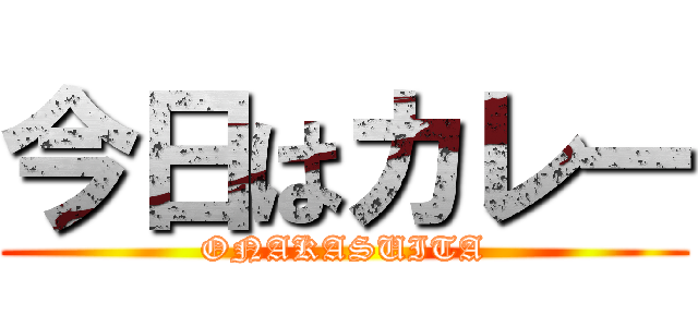 今日はカレー (ONAKASUITA)