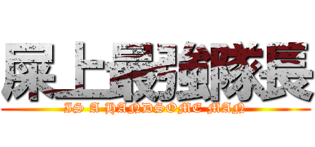 屎上最強隊長 (IS A HANDSOME MAN)