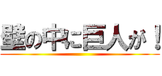 壁の中に巨人が！ ()