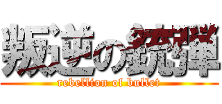 叛逆の銃弾 (rebellion of bullet)