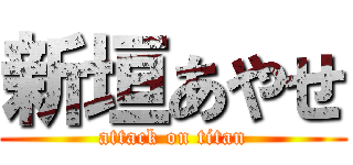 新垣あやせ (attack on titan)