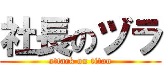 社長のヅラ (attack on titan)