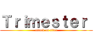 Ｔｒｉｍｅｓｔｅｒ  (attack on titan)