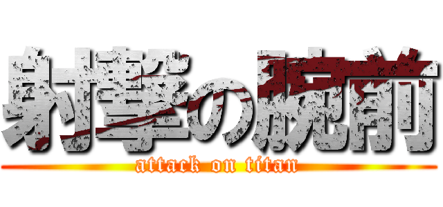 射撃の腕前 (attack on titan)
