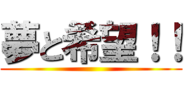 夢と希望！！ ()