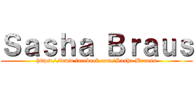 Ｓａｓｈａ Ｂｒａｕｓ (https://www.facebook.com/Sasha.Brauss)