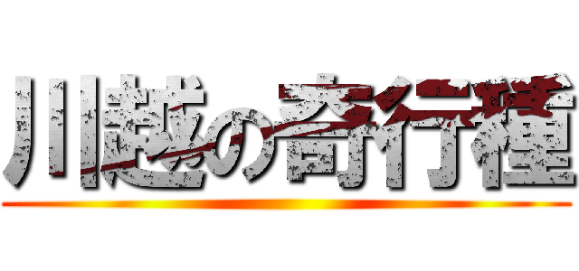 川越の奇行種 ()