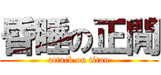 昏睡の正閒 (attack on titan)
