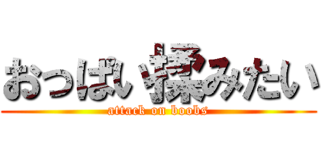 おっぱい揉みたい (attack on boobs)