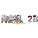 肖睿娴，２Ｂ (2B)