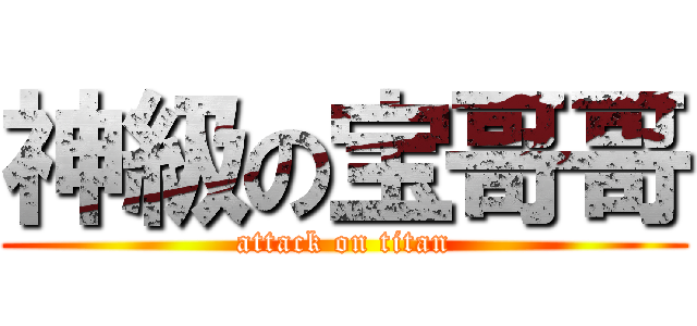 神級の宝哥哥 (attack on titan)