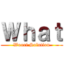 Ｗｈａｔ (Woori Solution)