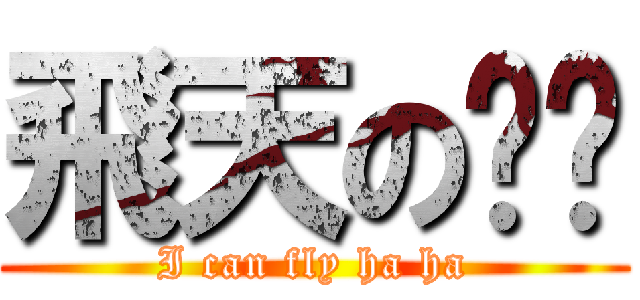 飛天の貓貓 (I can fly ha ha)