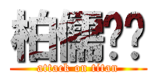 柏儒髒髒 (attack on titan)