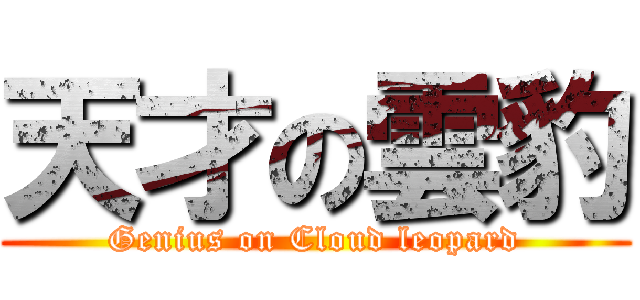 天才の雲豹 (Genius on Cloud leopard)