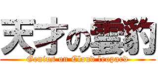 天才の雲豹 (Genius on Cloud leopard)