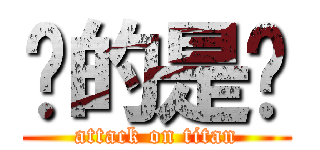 说的是呢 (attack on titan)