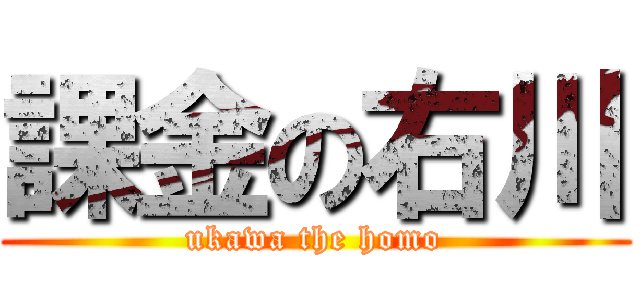 課金の右川 (ukawa the homo)