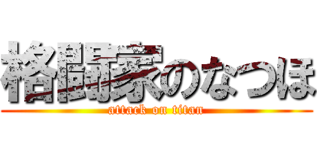 格闘家のなつほ (attack on titan)