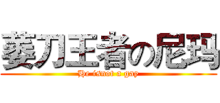 萎刀王者の尼玛 (He isnot a gay)