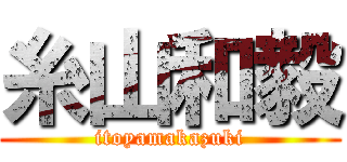 糸山和毅 (itoyamakazuki)