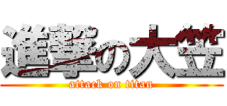 進撃の大笠 (attack on titan)