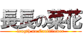 長長の菜花 (length no Cauliflower)