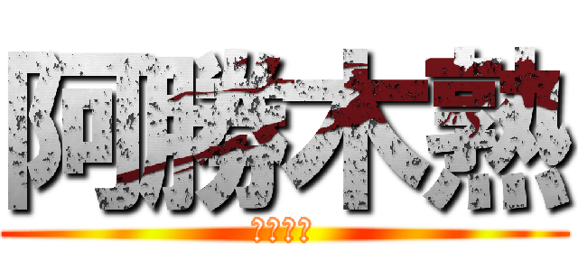 阿勝木熟 (真三忠義)