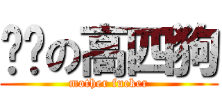 复读の高四狗 (mother fucker)