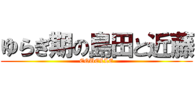 ゆらぎ期の島田と近藤 (EQUELLE)