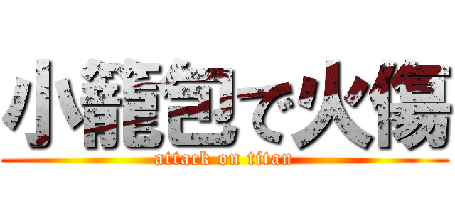 小籠包で火傷 (attack on titan)