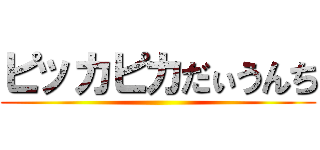 ピッカピカだぃうんち ()