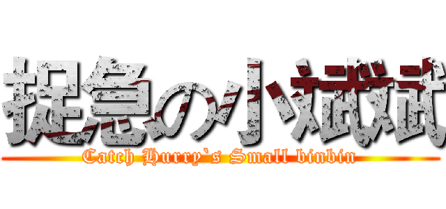 捉急の小斌斌 (Catch Hurry`s Small binbin)