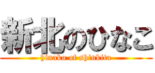 新北のひなこ (hinako of shinkita)