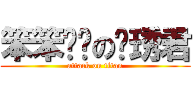 笨笨傻傻の黃琇君 (attack on titan)