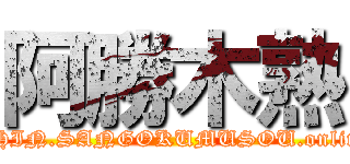 阿勝木熟 (SHIN.SANGOKUMUSOU.online)