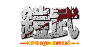 鎧武 (orange arms)