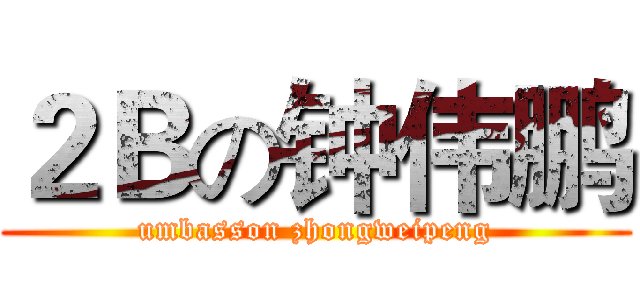 ２Ｂの钟伟鹏 (umbasson zhongweipeng)